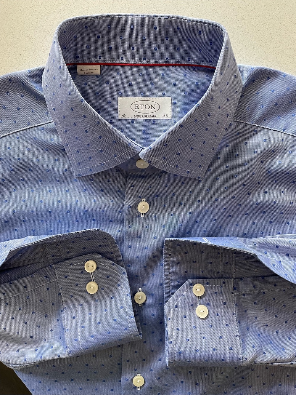 Eton - all cotton dress shirt Size 40 (15 3/4”neck)